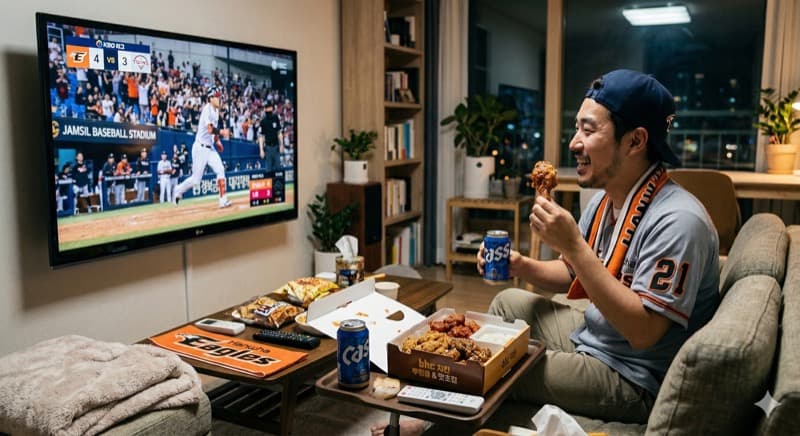 2026 WBCを観ながらチキンをかじる — 韓国と日本の野球観戦グルメ比較